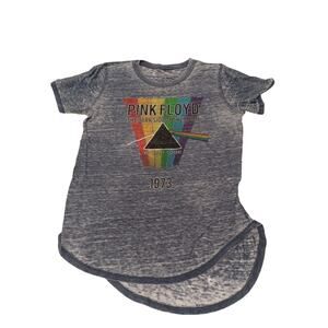 Pink Floyd Dark Side of the Moon Womens T-Shirt Blue Size L